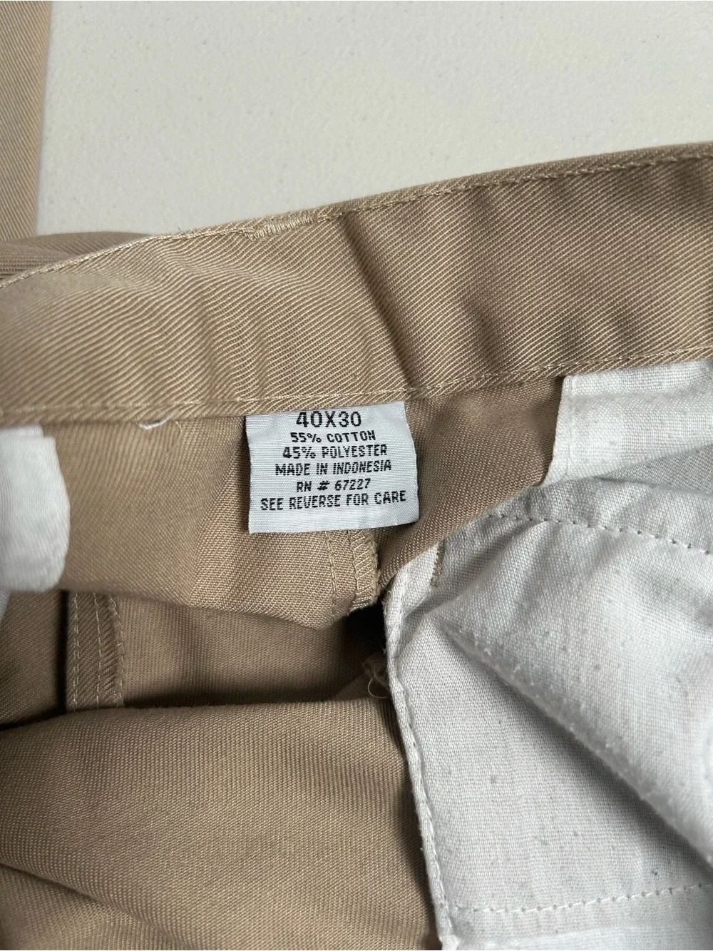 Classic Khaki High-Waist pants 40X30